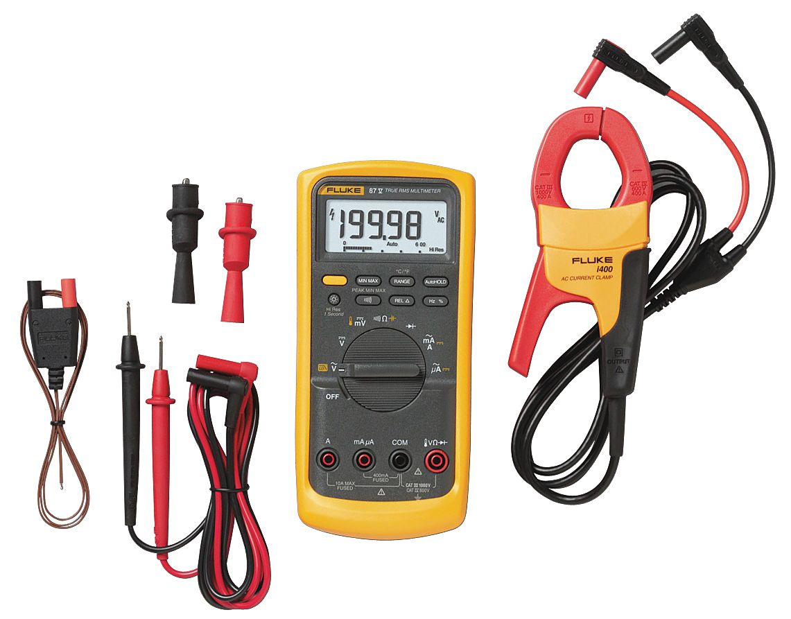 Комплект Fluke 87V IMSK - мультиметр Fluke 87V с токовыми клещами Fluke i400 AC
