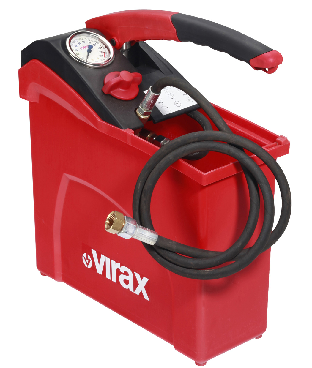 Ручной опрессовщик VIRAX 10л, 100 бар
